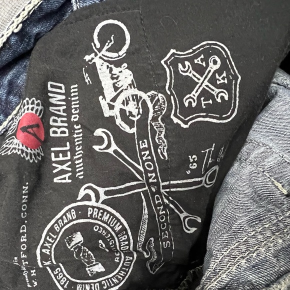 TK Axel Treadwell Relaxed Straight Leg Jeans 36x34 - Picture 7 of 11